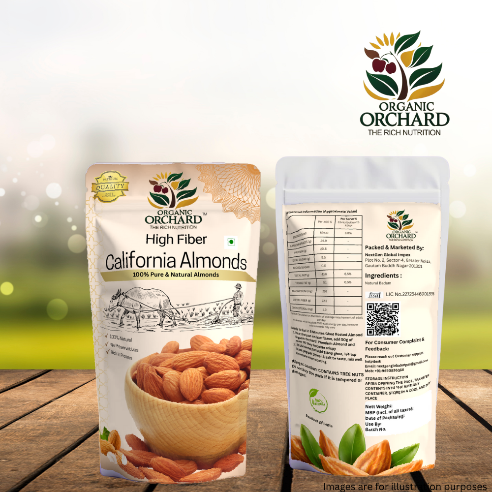 Organic Orchard High Fiber Almonds
